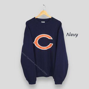 Vintage Chicago Bears NFL Sweatshirt Large Chicago Bears Printed Logo Crewneck